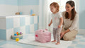 Pot bébé Hopopot rose au design hippopotame, vue principale